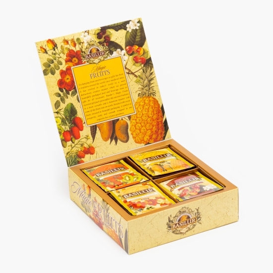 Ceai negru cu fructe asortat Magic Fruits, 40 plicuri