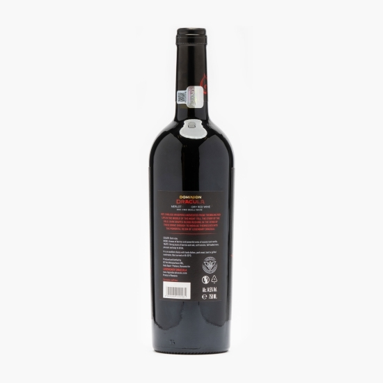 Vin roșu sec Dominion Dracula Merlot, 14.5%, 750ml