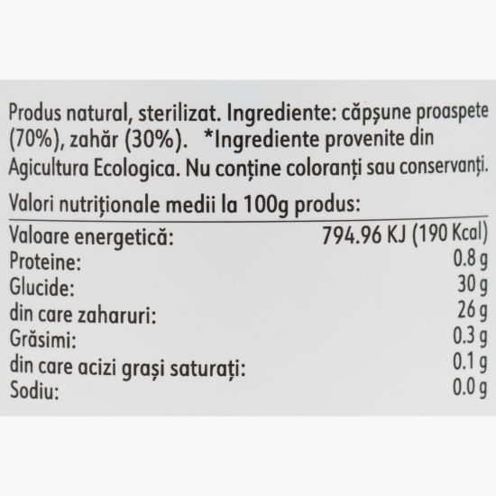 Gem ecologic de căpșune 235g