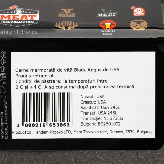 Carne Black Angus pentru gulaș, maturată 30 zile 400g