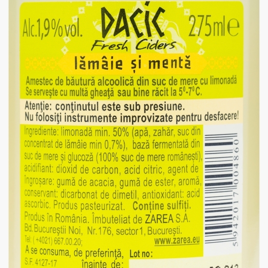 Cidru fresh sticlă 0.275l