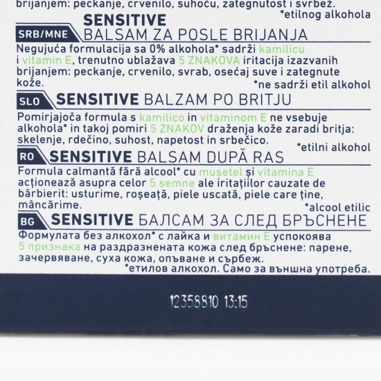 Balsam după ras pentru ten sensibil 100ml