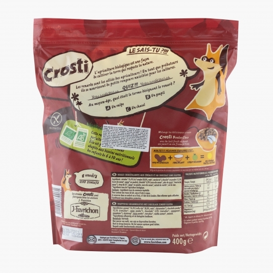 Biluțe de cereale expandate eco cu ciocolată 400g