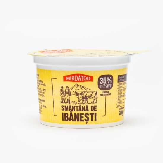 Smântână de Ibănești 35% grăsime, 200g