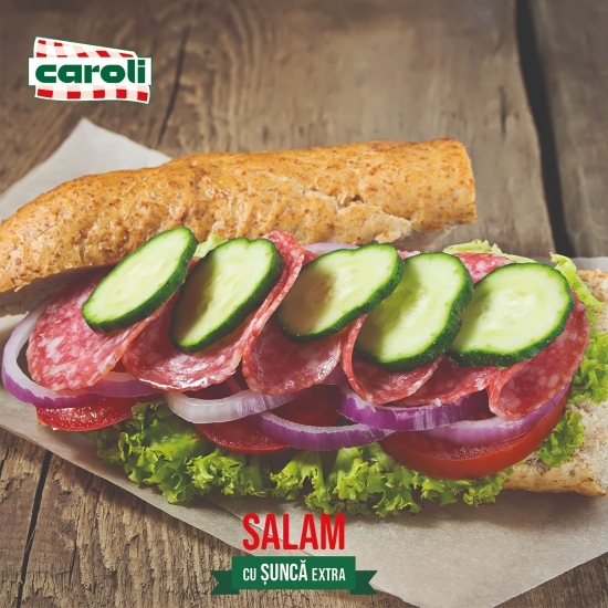 Salam cu șuncă extra feliat 100g
