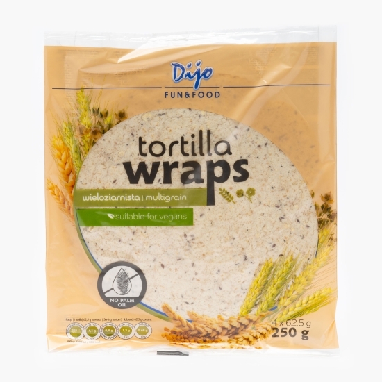 Lipii Tortilla Wraps Multicereale 4x62,5g, 250g