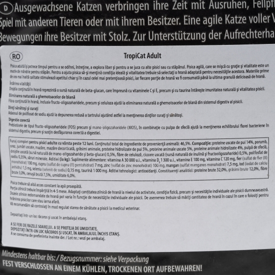 Hrană uscată pentru pisici adulte, 10kg