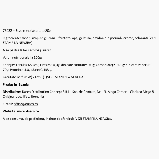 Bezele moi asortate 80g
