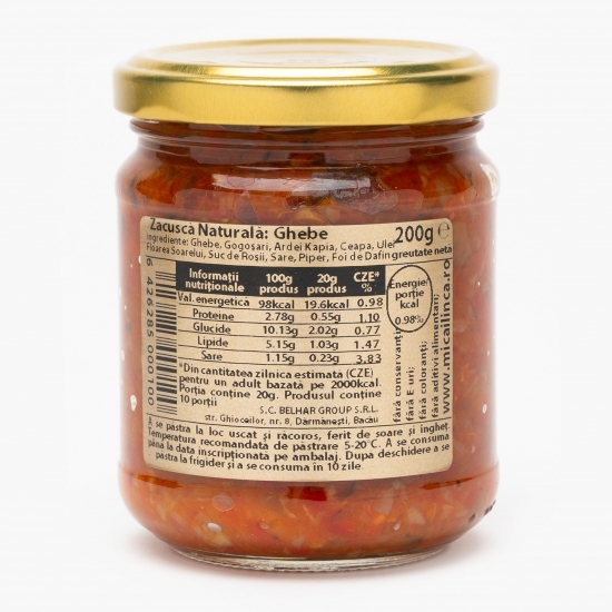 Zacuscă naturală de ghebe 200g
