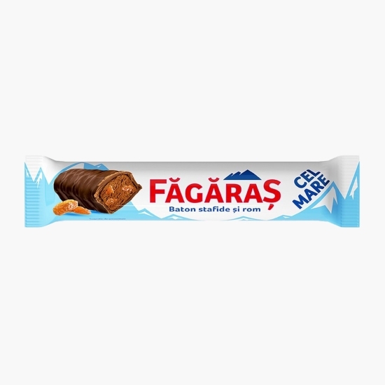 Baton de ciocolată cu stafide și rom 45g