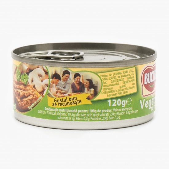 Pastă vegetală tartinabilă cu ciuperci 120g