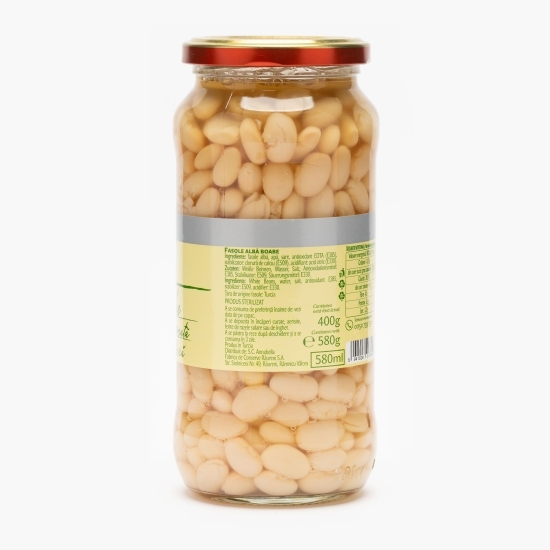 Fasole albă boabe 580g 