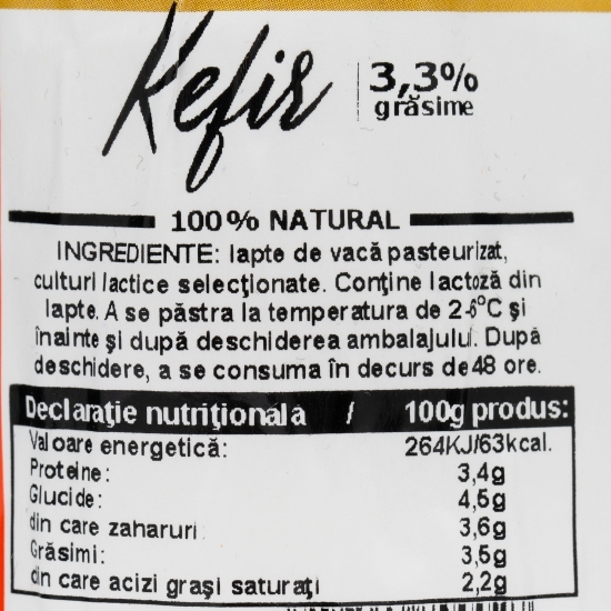 Kefir 3.3% grăsime, 500g
