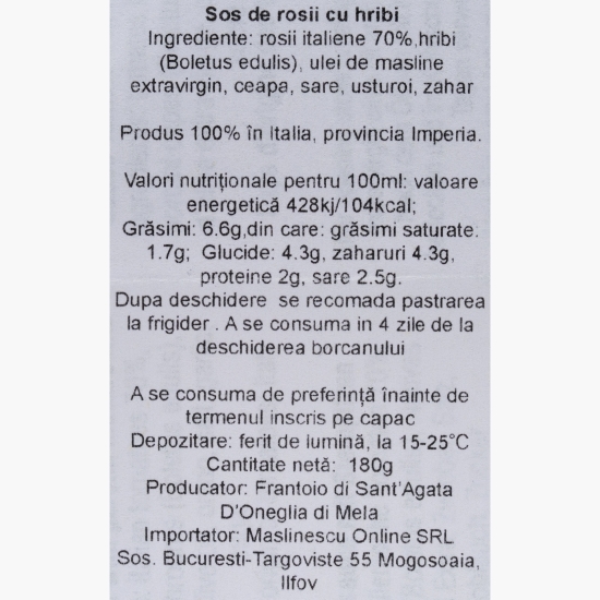 Măslinescu - Sos cu hribi 180g