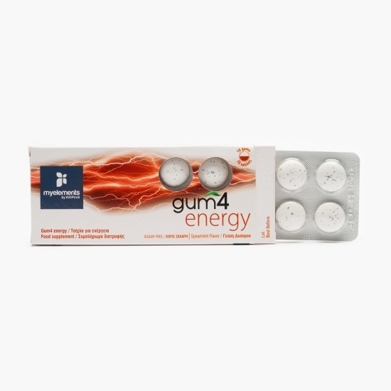 Gumă de mestecat Gum4Energy fără zahăr 20g, 10 buc
