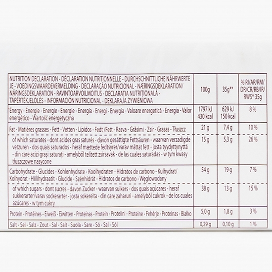Mini prăjituri cu umplutură de portocale și glazură de cacao 350g (10x35g)