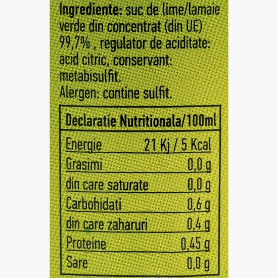 Suc de lămâie verde 0.23l