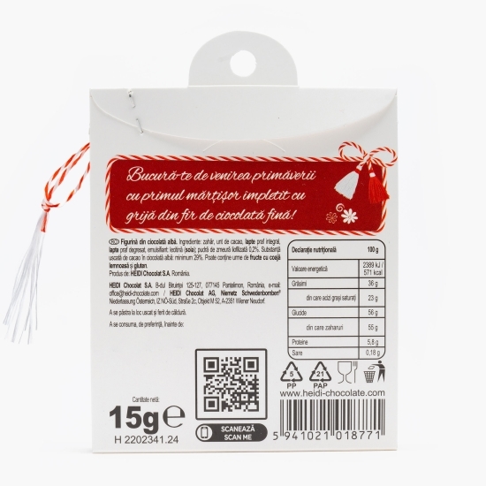 Mărțișor Floare ciocolată albă 15g