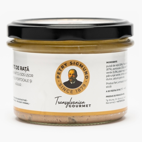 Pate de rață cu sos ușor sărat de portocale 190g