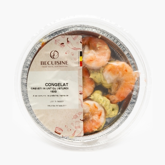 Creveți Black tiger în unt cu usturoi 150g