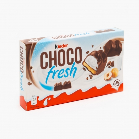 Desert cu lapte și alune învelit în ciocolată Chocofresh 102.5g, 5 buc