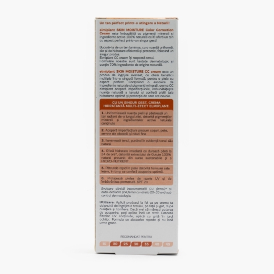 Cremă colorantă Skin Moisture CC Cream Mediu, SPF 20, 50ml