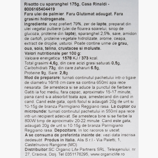 Risotto cu sparanghel 175g