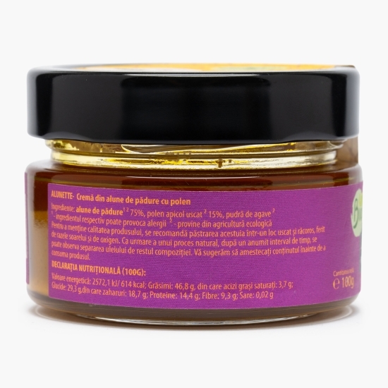  Cremă eco din alune de pădure cu polen Alunette 100g