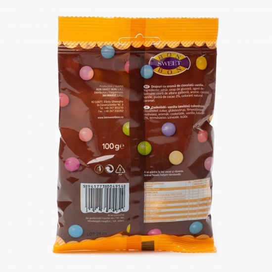 Drajeuri cu aromă de ciocolată-vanilie 100g