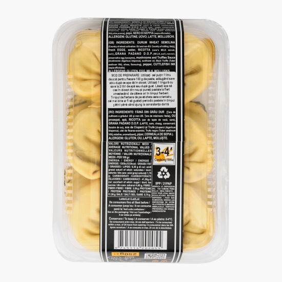 Paste proaspete Tortelloni cu umplutură de ricotta și trufe 250g