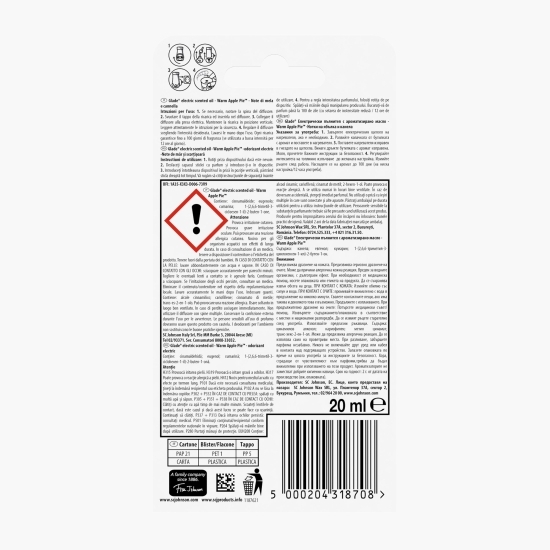 Rezervă odorizant electric Scented Oil Warm Apple Pie 20ml