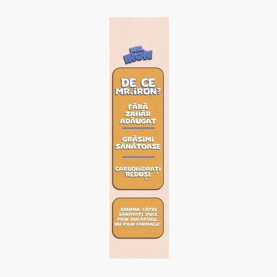 Cereale vegane cu aromă de ciocolată, cu 30% proteină, fără zahăr, low carb, fără gluten 250g
