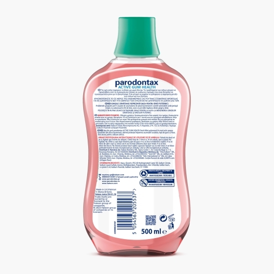Apă de gură fără alcool Active Gum Health, Fresh Mint 0.5l