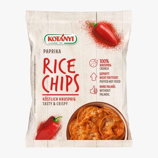 Chips de orez cu boia de ardei 60g