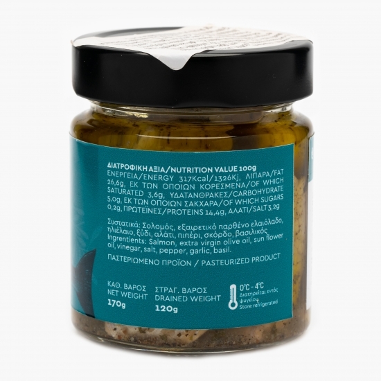 Somon marinat în ulei ierburi 170g