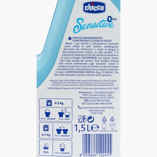 Balsam concentrat Sensitive 0+ luni 60 spălări 1.5l