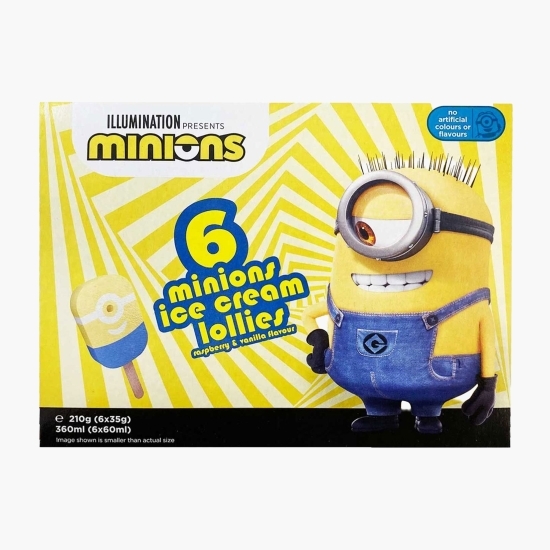 Înghețată de vanilie și zmeură Minions 6x60ml