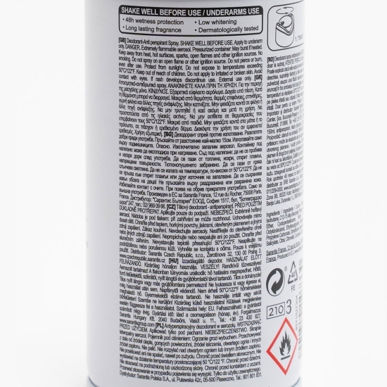 Deodorant antiperspirant spray Invisible Force 150ml