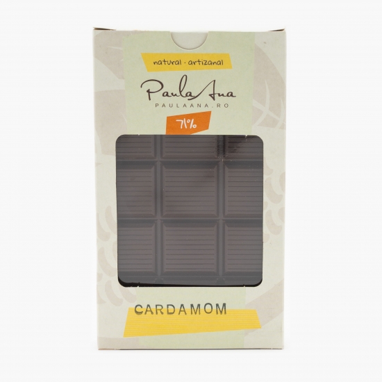 Ciocolată 71% cu cardamom 100g