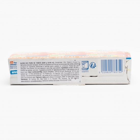 Piure ecologic de tomate 3x200g