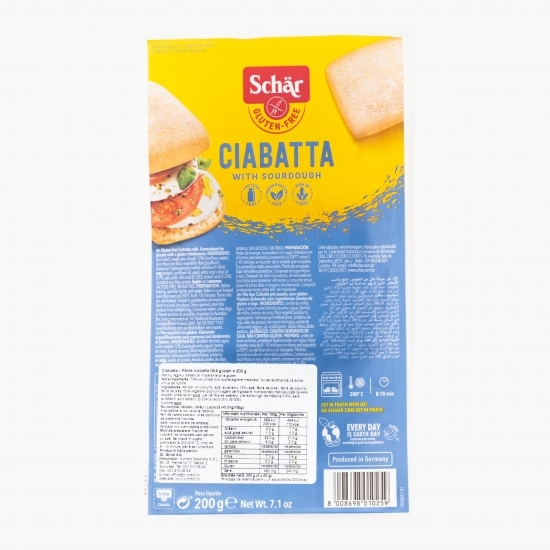 Pâine Ciabatta fără gluten 200g
