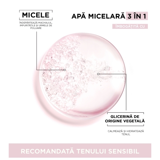 Apă micelară pentru ten sensibil 700ml