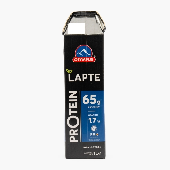 Lapte high protein, fără lactoză, 1.7% grăsime, 1l