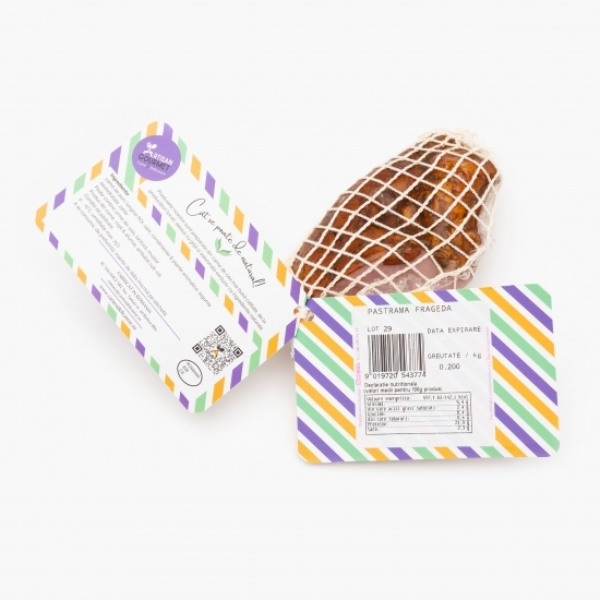 Pastramă de porc afumată 200g