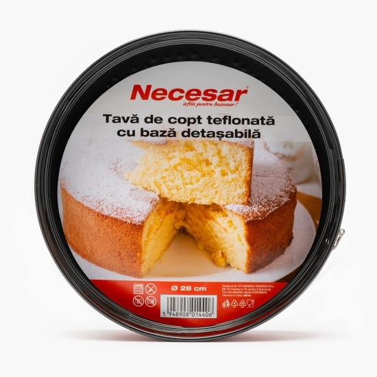 Formă tort rotundă, antiaderentă, bază detașabilă, 28cm