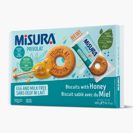 Biscuiți cu miere fără lactoză 400g