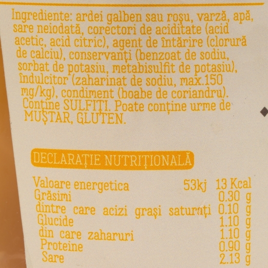 Ardei umpluți cu varză 800g
