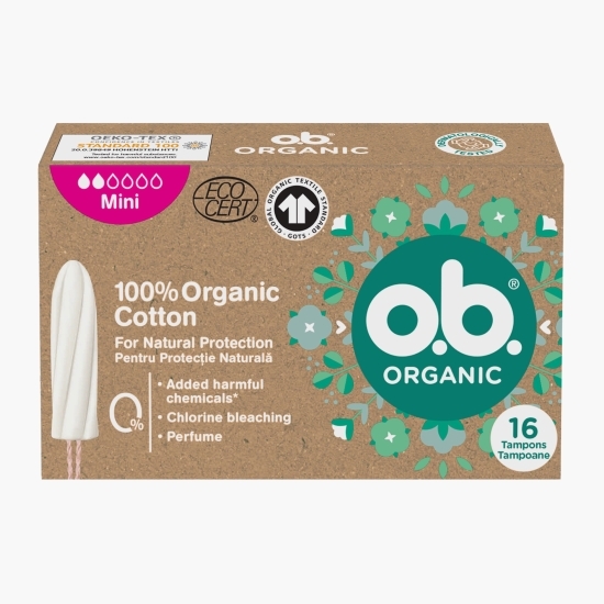 Tampoane Organic Mini, 16 buc