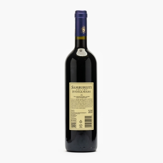 Vin roșu sec Fetească Neagră, 14.5%, 0.75l