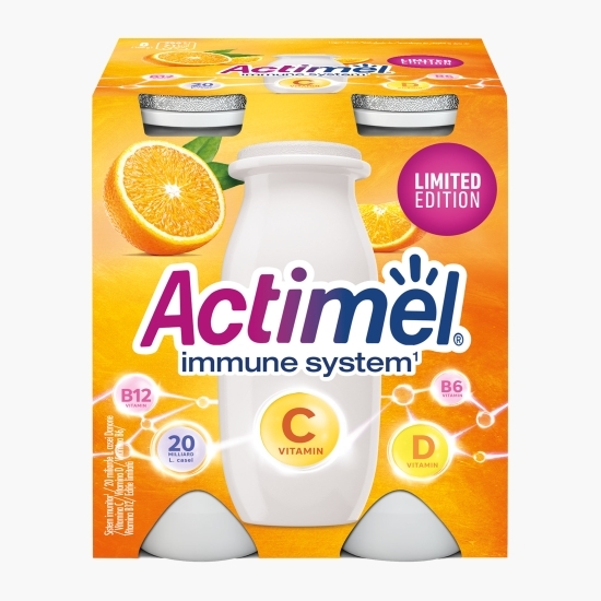 Iaurt de băut cu portocale și vitamine 4x100g